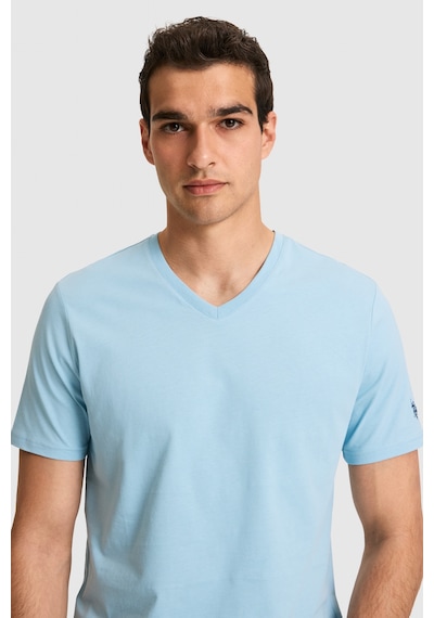 U.s. Polo Assn. Erkek Mavi Tişört Basic 50326944-vr036