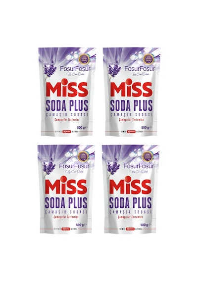 Miss Soda Plus Lavanta Kokulu Çamaşır Sodası 500 Gr 4 Lü