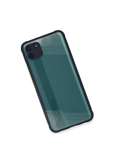 Newface Realme C11 Kılıf Miami Şeffaf Silikon Lvsqvr - 87 - Lacivert