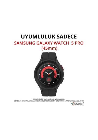 Novstrap Samsung Galaxy Watch 5 Pro 45mm İle Uyumlu Ekran Koruyucu 9h Temperli Cam Uygulama Aparatlı