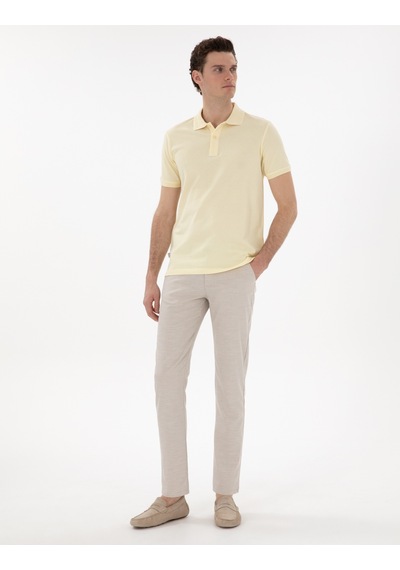 Pierre Cardin Erkek Açık Sarı Tişört Basic 50302561-vr004 Açık Sarı