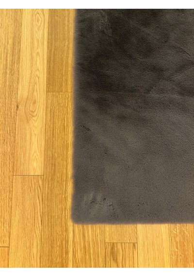 Ultra Soft Gri Yumuşak Dokulu Peluş Halı Dikdörtgen
