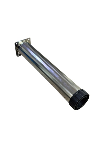 Cateksss Tablalı Ayarlı Metal Dolap Tezgah Baza Sehpa Koltuk Kanepe Ayağı Krom Çap:51 Mm 35 Cm - 30 Lu Paket