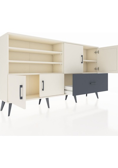 Arges Konsol 5 Raflı Tek Çekmeceli 4 Kapaklı 176x30x99 Aytaşı-ayt Aytaşı-aytaşı/antrasit Arges Konsol 5 Raflı Tek Çekmeceli 4 Kapaklı 176x30x99 Aytaşı-ayt Aytaşı-aytaşı/antrasit