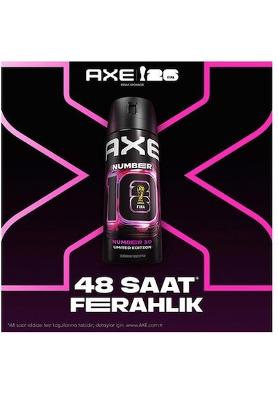 Axe Erkek Deodorant Number 10 Body Spray Limited Edition 150 Ml
