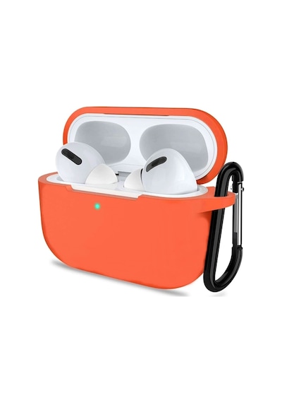 Adige Apple Uyumlu AirPods Pro 3 Kulaklık Kılıf Silikon Soft Turuncu Turuncu