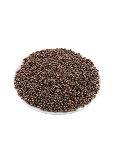 3 Mm Kaplama Metalik Koyu Bakır 08 Kum Boncuk 100 Gr 6000 Adet