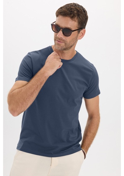 Tudors Erkek Slim Fit Dar Kesim Pamuklu Yumuşak Doku Esnek Kumaş Basic İndigo Bisiklet Yaka Tişört-52099 Çok Renkli Tudors Erkek Slim Fit Dar Kesim Pamuklu Yumuşak Doku Esnek Kumaş Basic İndigo Bisiklet Yaka Tişört-52099 Çok Renkli