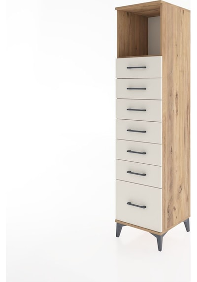 Hyperion Dolap Tek Raflı 7 Çekmeceli 44x44x182 Çam-aytaşı Çam