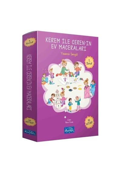 Kerem ile Ceren'in Ev Maceraları (1. Sınıf) (10 Kitap Set)