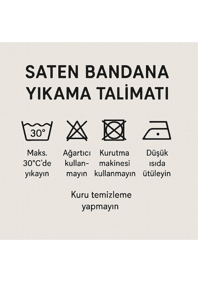 Zebra Desen Bandana/fular Siyah