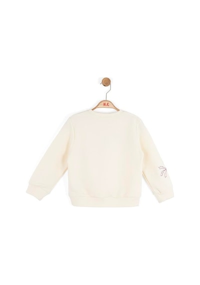 Kız Çocuk Gelincik Sweat Nk-39510 KREM