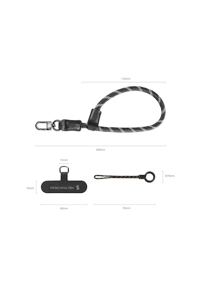 Smallrig 4990 Filmov Telefon Bileklik Kayışı Siyah