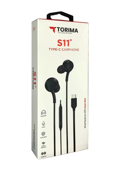 Torima S11+ Type-C Kablolu Kulakiçi Kulaklık