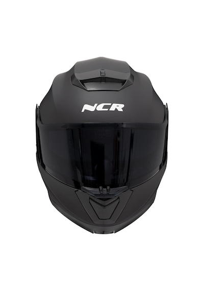 Ncr Stars Çene Açılır Siyah Vizörlü Mat Siyah Kask Ece Belgeli Mat Siyah