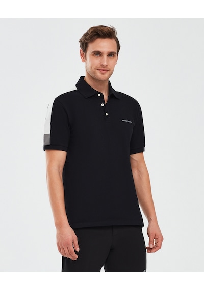 Skechers Polo Shirt M Short Sleeve Erkek Siyah Tshirt S221047-001