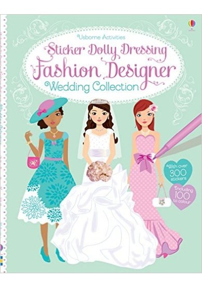 Usborne Sticker Dolly Dressing Fashion Designer Wedding Collection