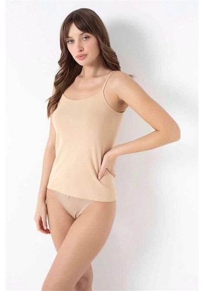 Aria's Closet Arias Closet Pamuklu Ribana İp Askılı Atlet Siyah
