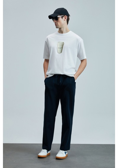 Lufian Omen Modern Grafik T- Shirt Beyaz Beyaz 111020252100500 Beyaz