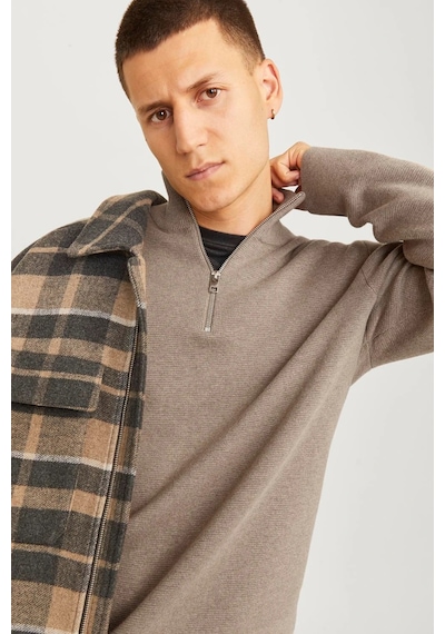 Jack & Jones Erkek Kazak 12259664 Bej Bej