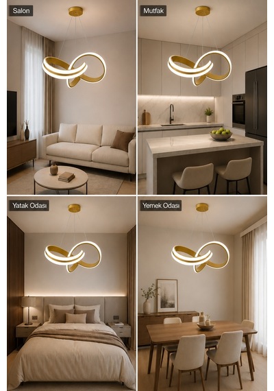 Arona Led Sarkıt Avize Beyaz Işık Eskitme