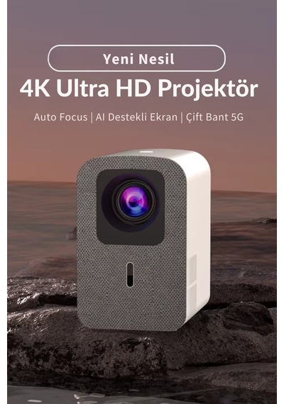 Wearfitpro S9 Projektör Yeni Nesil Geliştirilmiş Odak & Engel Kaçınma Full Hd 4k Akıllı Projeksiyon Cihazı
