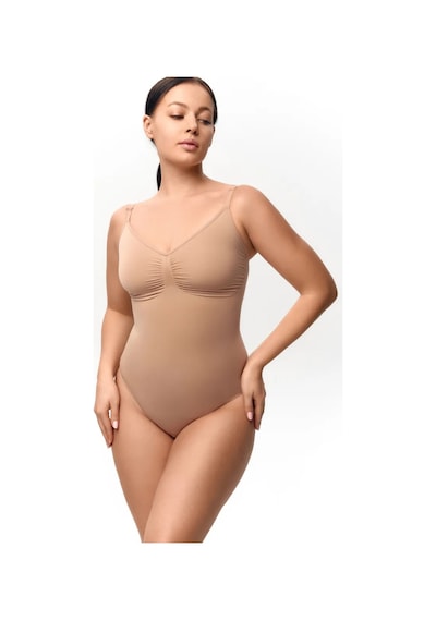 Mistirik Mamey Model Çıtçıtlı Toparlayıcı Body Sıkılaştırıcı Body Seamless Model Örme Kumaş Ten Renk12 Ten