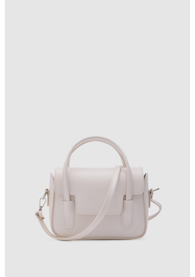 Shule Bags Dimple Retro El Ve Çapraz Çanta Krem Krem
