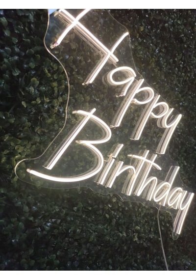 Happy Birthday Doğum Günü Neon Led Tabela 70x30cm
