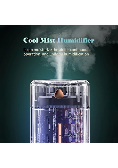 Ultrasonik 1000 Ml Hava Nemlendirici Ortam Nemlendirici Renkli Led Gece Lambası Aroma Difüzörü 001