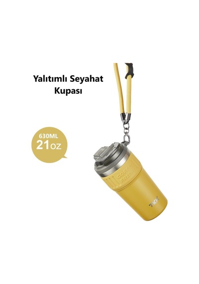 Tkk Çelik Termos Mug 630ml Sarı