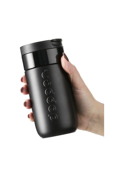 Dopper Travel Mug Yalıtımlı Termos Bardak 300 Ml - Gece Siyahı Siyah