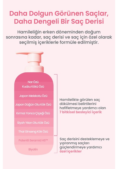 Hamilelere Özel Saç Dökülmesi Karşıtı Nazik Şampuan Atopalm Maternity Care Scalp Therapy Shampoo