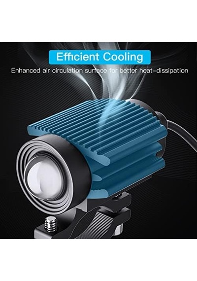 Motosiklet Led Sürüş Sis Farları 60w Beyaz Ve Amber Led 2 Adet