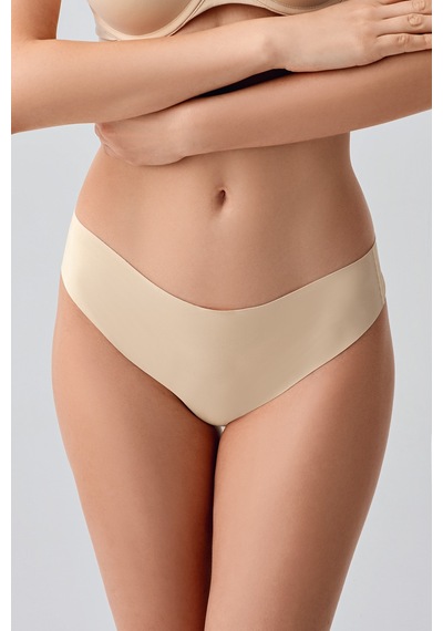 Kompedan Kadın String Lazer Kesim Slip Külot Ten 9207 Ten