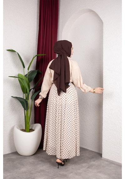 Hira Life Fashion Kadın Astarlı Puantiye Desenli Tül Etek Bej-kahverengi Bej-kahverengi Hira Life Fashion Kadın Astarlı Puantiye Desenli Tül Etek Bej-kahverengi Bej-kahverengi