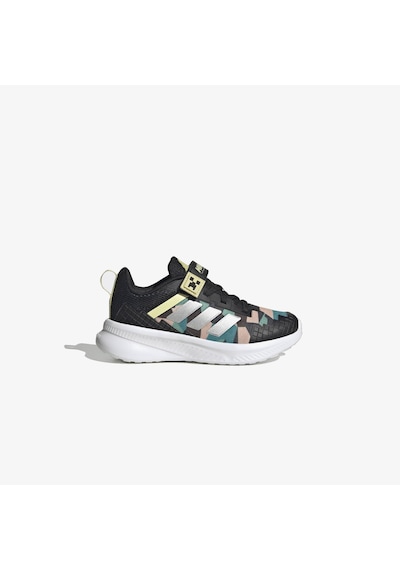 Adidas Minecraft Fortarun Elastic Lace Çocuk Siyah Koşu Ayakkabısı Kk4631