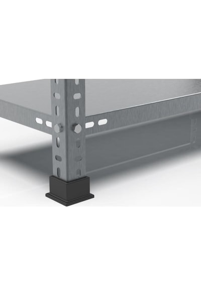 Uzman Grup Raf-3Raflı 1,5Metre 31X93 2 Blok Çelik Raf-Depo Rafı Gri