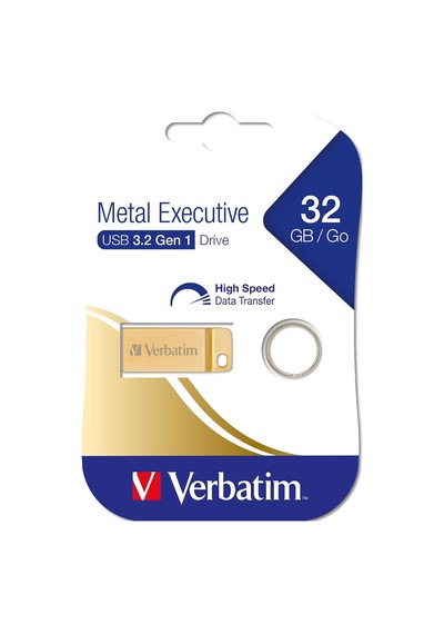 Verbatim Metal Executive 32gb Usb 3.0 Gold