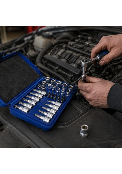 Workpro Wp202595 3/8' Cr-v 34 Parça Ağır Hizmet Torx Lokma Takımı E/t Serisi