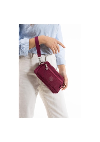 Baginn Klinkır Kumaş Mini Çapraz Askılı Kadın Çanta Yağmur Geçirmez El Askılı Çanta 20 10 Cm Mega Bag Fuşya