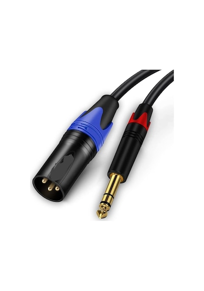 6.3 Mm Erkek- Xlr Erkek Stereo Trs Kablo 10 Metre