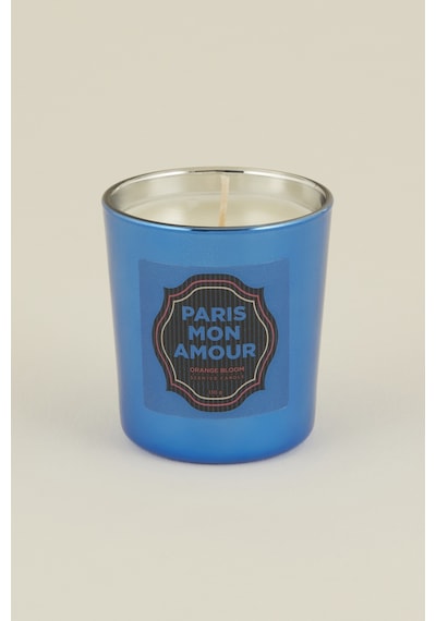 Karaca Home Pop Art Koleksiyonu Paris Mon Amour Orange Bloom Kokulu Mum Mavi