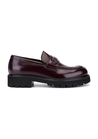 Valentino Erkek Hakiki Deri Bordo Loafer Ayakkabı 667 20922 Erk Ayk Y25 Bordeaux Bordo