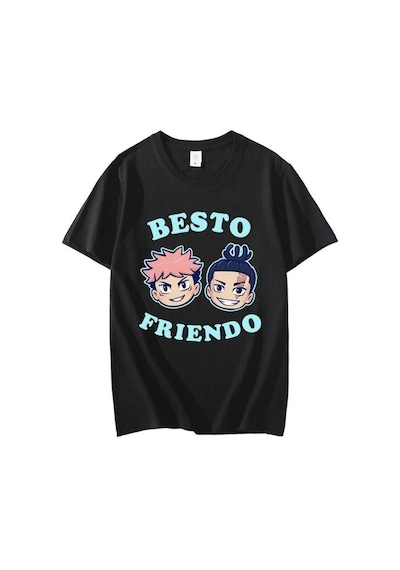 Noıssey Kırmızı Etiket Gala Erkek T-shirt Jujutsu Kaisen Model84 16927 Siyah