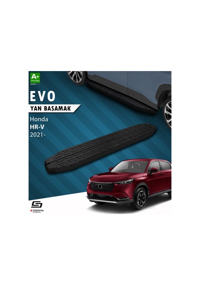 S-dizayn Honda Hr-v 3 Evo Siyah Yan Basamak 173 Cm 2021 Üzeri A+ Kalite