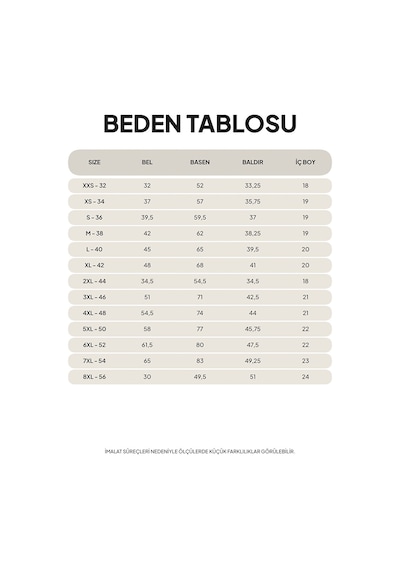 Lcw Curve Bej Büyük Beden Beli Lastikli Kadın Şort
