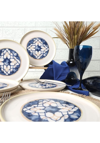 Wave Flow Nordic Pasta Tabağı 22 Cm 6 Adet 22748 Çok Renkli