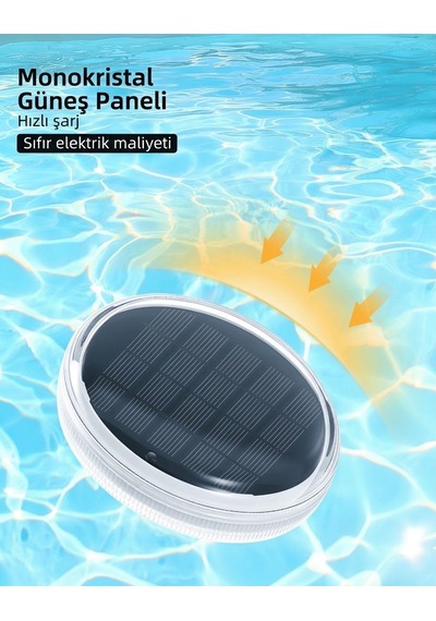 Güneş Enerjili Havuz Lambası Su Geçirmez Ip67 Dekoratif Aydınlatma Efekti Renkli Uzaktan Kumandalı Havuz Aydınlatma