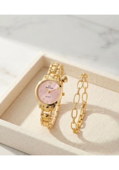 Kadın Gold Çelik Kol Saati Bileklik Hediyeli Zarif Quartz Kadın Saati Şık Günlük & Klasik Kadın Kol Saati Sevgiliye Hediye Pembe Kadın Gold Çelik Kol Saati Bileklik Hediyeli Zarif Quartz Kadın Saati Şık Günlük & Klasik Kadın Kol Saati Sevgiliye Hediye Pembe